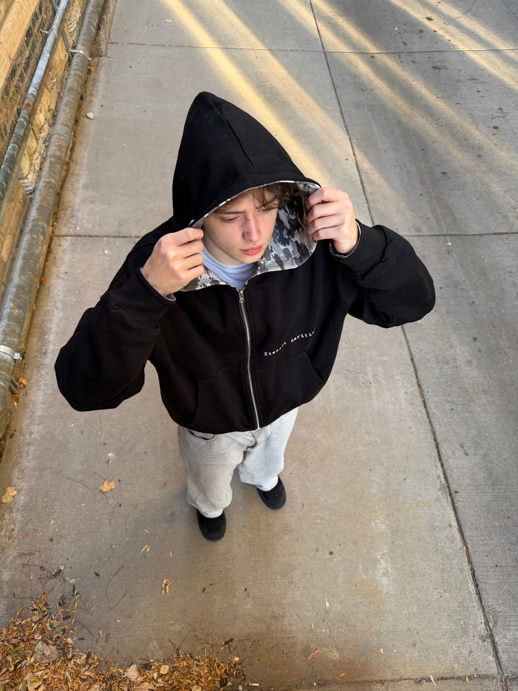 City camo zip-hoodie